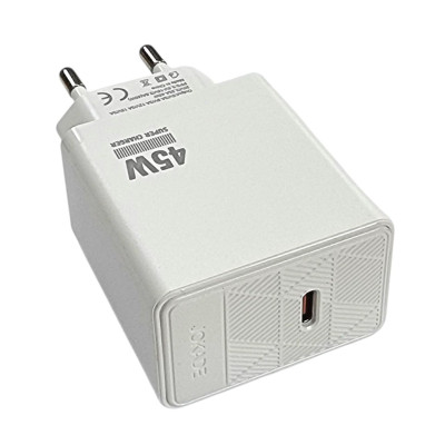 Мережевий зарядний пристрій Jokade JB091 KANGNA PD45W (USB-C)- білий Мережевий зарядний пристрій Jokade JB091 KANGNA PD45W (USB-C)- білий
