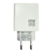 Мережевий зарядний пристрій Jokade JB091 KANGNA PD45W (USB-C)- білий
