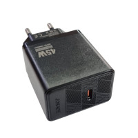 Мережевий зарядний пристрій Jokade JB091 KANGNA PD45W (USB-C)- чорний