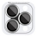Скло захисне Metal Classic на камеру для iPhone 14 Pro Max / 14 Pro-  срібло