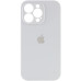 Накладка (з мікрофіброю) Silicon Case Full Camera для iPhone 15 Pro- білий