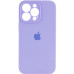 Накладка (з мікрофіброю) Silicon Case Full Camera для iPhone 15 Pro- бузковий