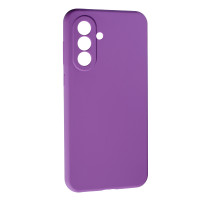 Накладка (з мікрофіброю) Soft Silk для Samsung A35- фіолетовий