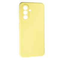 Накладка (з мікрофіброю) Soft Silk для Samsung A35- жовтий