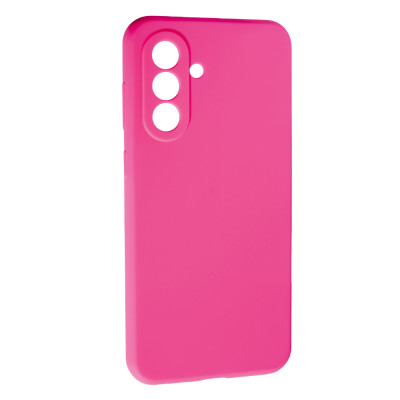 Накладка (з мікрофіброю) Soft Silk для Samsung S24 FE- яскраво-рожевий