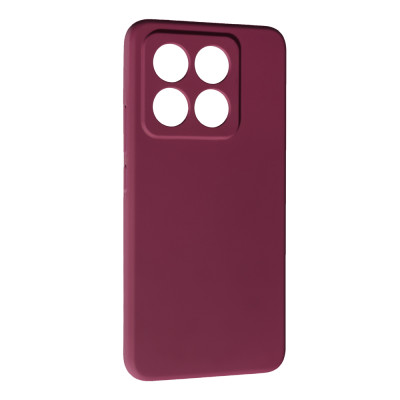 Накладка (з мікрофіброю) Soft Silk для Xiaomi 14T- марсала