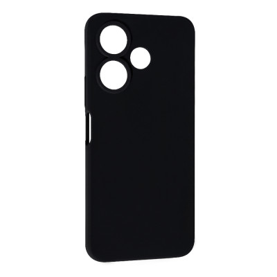 Накладка (з мікрофіброю) Soft Silk для Xiaomi Redmi 13 4G / Poco M6 4G- чорний