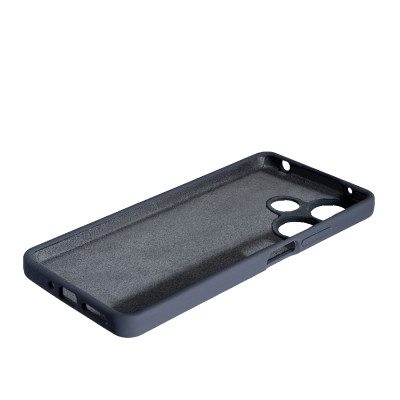 Накладка (з мікрофіброю) Soft Silk для Xiaomi Redmi 13 4G / Poco M6 4G- сірий