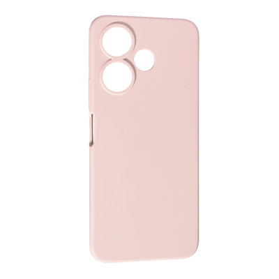 Накладка (з мікрофіброю) Soft Silk для Xiaomi Redmi 13 4G / Poco M6 4G- рожевий пісок
