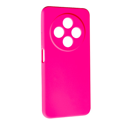 Накладка (з мікрофіброю) Soft Silk для Xiaomi Redmi 14C / Redmi A4 / Poco C75- яскраво-рожевий
