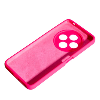 Накладка (з мікрофіброю) Soft Silk для Xiaomi Redmi 14C / Redmi A4 / Poco C75- яскраво-рожевий