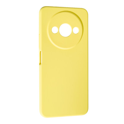 Накладка (з мікрофіброю) Soft Silk для Xiaomi Redmi A3 / Poco C61- жовтий
