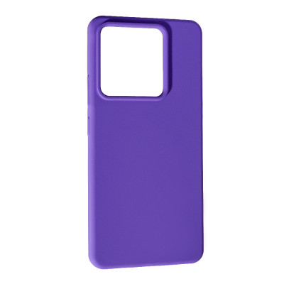 Накладка (з мікрофіброю) Soft Silk для Xiaomi Redmi Note 13 Pro 5G / Poco X6- фіолетовий