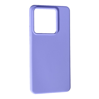 Накладка (з мікрофіброю) Soft Silk для Xiaomi Redmi Note 13 Pro 5G / Poco X6- бузковий