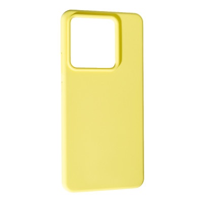 Накладка (з мікрофіброю) Soft Silk для Xiaomi Redmi Note 13 Pro 5G / Poco X6- жовтий