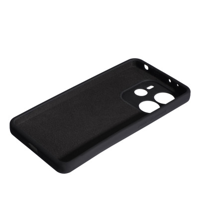 Накладка (з мікрофіброю) Soft Silk для Xiaomi Redmi Note 14 4G (UA/Europe)- чорний