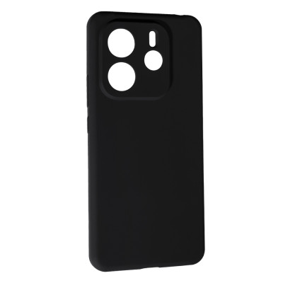 Накладка (з мікрофіброю) Soft Silk для Xiaomi Redmi Note 14 4G (UA/Europe)- чорний