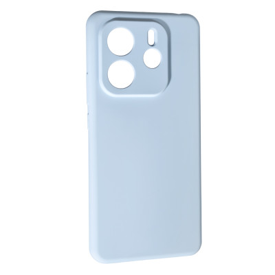 Накладка (з мікрофіброю) Soft Silk для Xiaomi Redmi Note 14 4G (UA/Europe)- блакитний