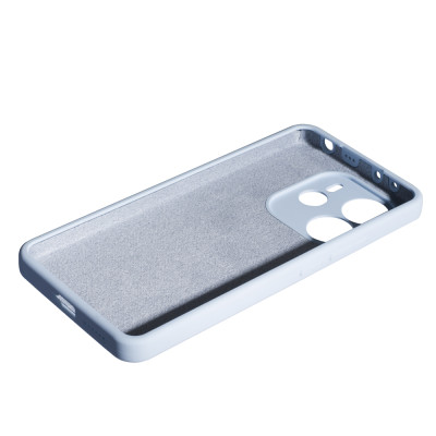 Накладка (з мікрофіброю) Soft Silk для Xiaomi Redmi Note 14 4G (UA/Europe)- блакитний