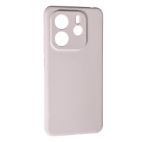 Накладка (з мікрофіброю) Soft Silk для Xiaomi Redmi Note 14 4G (UA/Europe)- рожевий пісок