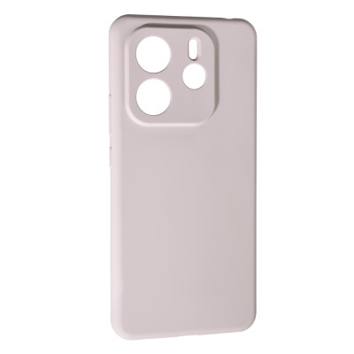 Накладка (з мікрофіброю) Soft Silk для Xiaomi Redmi Note 14 4G (UA/Europe)- рожевий пісок