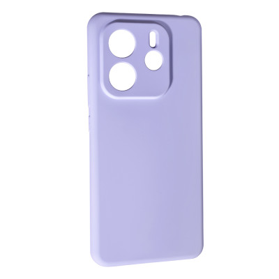 Накладка (з мікрофіброю) Soft Silk для Xiaomi Redmi Note 14 4G (UA/Europe)- бузковий