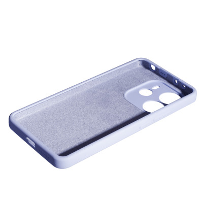 Накладка (з мікрофіброю) Soft Silk для Xiaomi Redmi Note 14 4G (UA/Europe)- бузковий