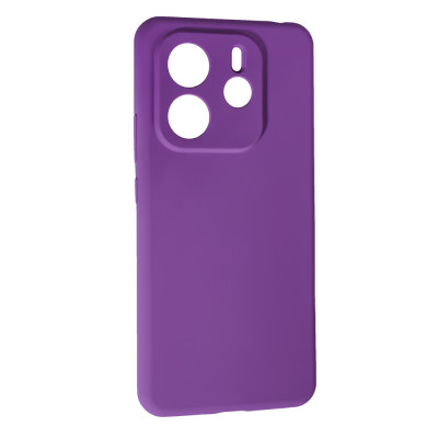 Накладка (з мікрофіброю) Soft Silk для Xiaomi Redmi Note 14 4G (UA/Europe)- фіолетовий