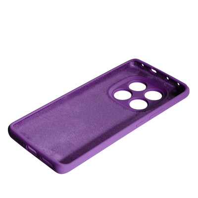 Накладка (з мікрофіброю) Soft Silk для Xiaomi Redmi Note 14 Pro 5G / Poco X7- фіолетовий