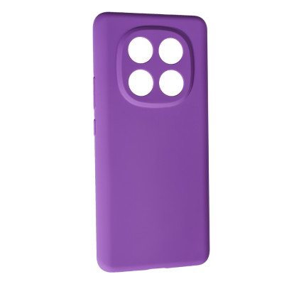 Накладка (з мікрофіброю) Soft Silk для Xiaomi Redmi Note 14 Pro 5G / Poco X7- фіолетовий