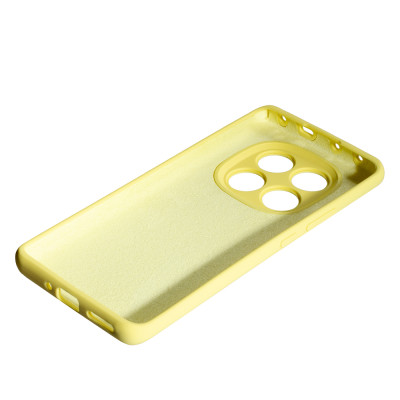 Накладка (з мікрофіброю) Soft Silk для Xiaomi Redmi Note 14 Pro 5G / Poco X7- жовтий