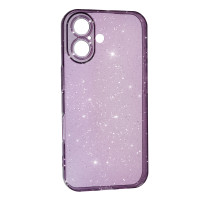 Накладка Clear Shine для iPhone 16- фіолетовий
