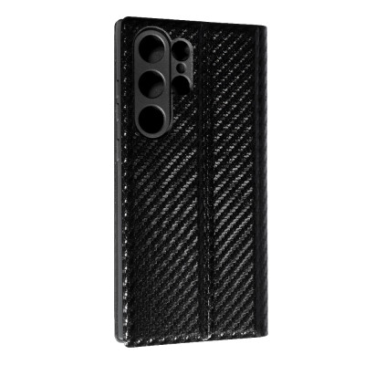 Чохол-книжка FLIP COVER Carbon для Samsung S24 Ultra- чорний Чохол-книжка FLIP COVER Carbon для Samsung S24 Ultra- чорний