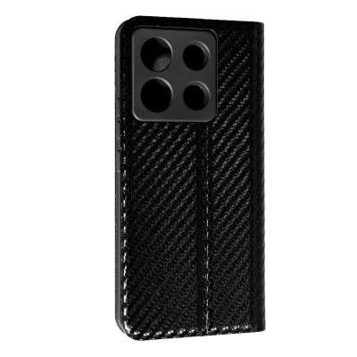 Чохол-книжка FLIP COVER Carbon для Xiaomi Redmi Note 13 Pro 5G / Poco X6- чорний Чохол-книжка FLIP COVER Carbon для Xiaomi Redmi Note 13 Pro 5G / Poco X6- чорний