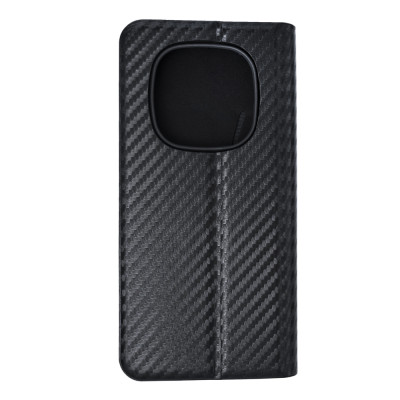 Чохол-книжка FLIP COVER Carbon для Xiaomi Redmi Note 14 Pro 5G / Poco X7- чорний Чохол-книжка FLIP COVER Carbon для Xiaomi Redmi Note 14 Pro 5G / Poco X7- чорний