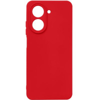 Накладка (з мікрофіброю) Silicone Cover Lakshmi Full Camera для Xiaomi Redmi A5 / Poco C71- червоний