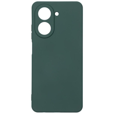 Накладка (з мікрофіброю) Silicone Cover Lakshmi Full Camera для Xiaomi Redmi A5 / Poco C71- темно-зелений