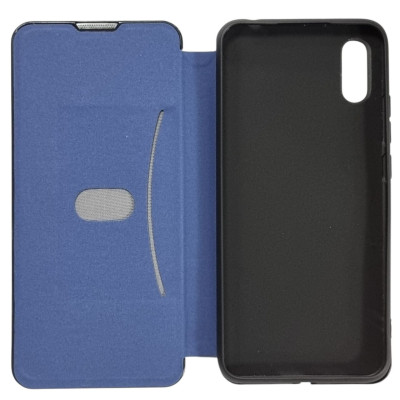 Чохол-книжка Belora шкіряний для Xiaomi Redmi 9A- темно-синій