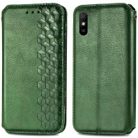 Чохол-книжка GETMAN Cubic для Xiaomi Redmi 9A- зелений Чохол-книжка GETMAN Cubic для Xiaomi Redmi 9A- зелений