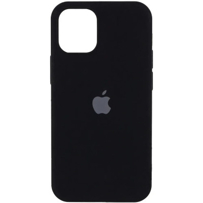 Накладка (з мікрофіброю) Silk Full Protective для iPhone 12 Mini- чорний
