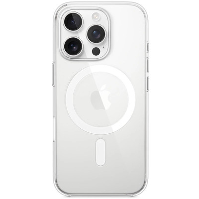 Накладка Clear Case with Magnetic and Animation для iPhone 15 Pro Max- прозорий Накладка Clear Case with Magnetic and Animation для iPhone 15 Pro Max- прозорий