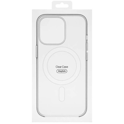 Накладка Clear Case with Magnetic and Animation для iPhone 16 Pro Max- прозорий