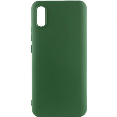 Накладка (з мікрофіброю) Silicone Cover Lakshmi для Xiaomi Redmi 9A- темно-зелений