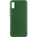 Накладка (з мікрофіброю) Silicone Cover Lakshmi для Xiaomi Redmi 9A- темно-зелений