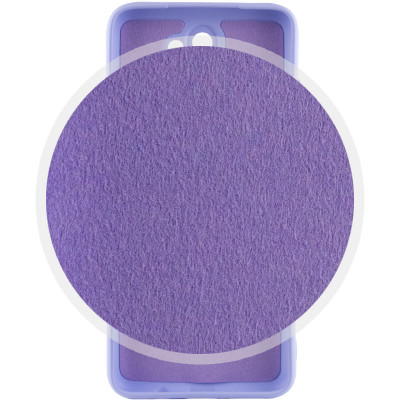 Накладка (з мікрофіброю) Silicone Cover Lakshmi для Xiaomi Redmi 9A- бузковий
