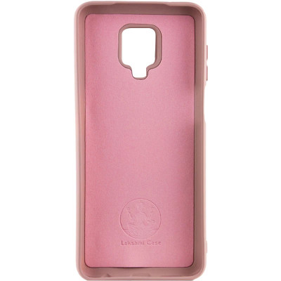 Накладка (з мікрофіброю) Silicone Cover Lakshmi для Xiaomi Redmi Note 9- рожевий пісок