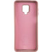 Накладка (з мікрофіброю) Silicone Cover Lakshmi для Xiaomi Redmi Note 9- рожевий пісок