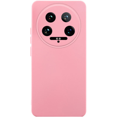 Накладка (з мікрофіброю) Silicone Cover Lakshmi Full Camera для Xiaomi 14 Ultra- рожевий