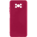 Накладка (з мікрофіброю) Silicone Cover Lakshmi Full Camera для Xiaomi Poco X3 / Poco X3 Pro- марсала