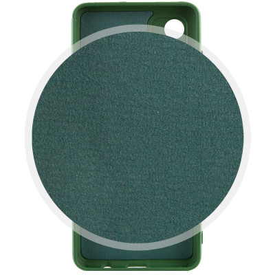 Накладка (з мікрофіброю) Silicone Cover Lakshmi Full Camera для Xiaomi Redmi A5 (UA/Europe)- темно-зелений